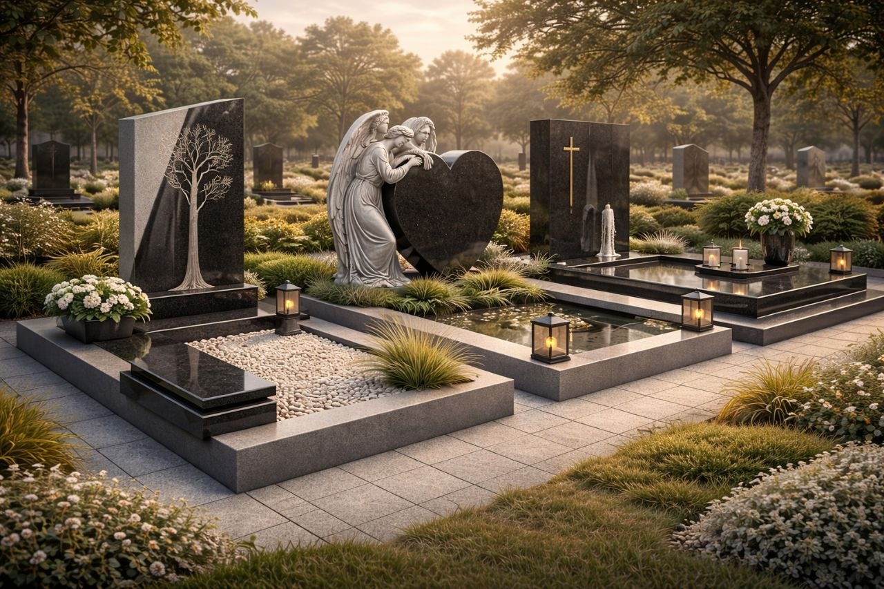 От традиции к архитектуре памяти: памятники и ограды разной сложности от Graniton